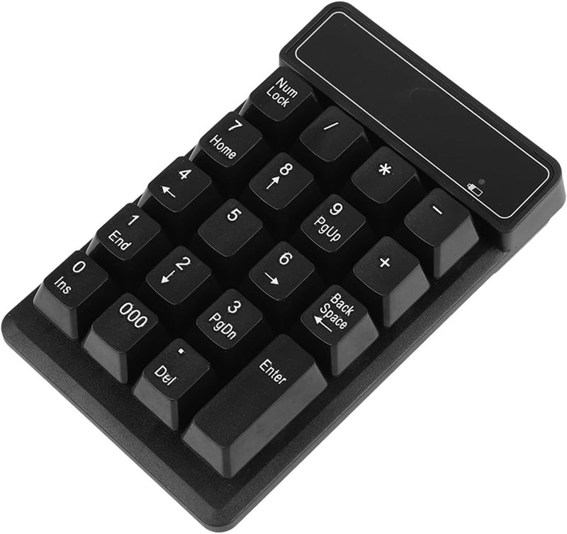 19 Key Wireless Numeric Keypad with Thousand Key for Touch Input, Suspension Buttons, Waterproof Design, Portable, Size - Image 1