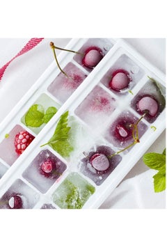 Y&D Ice Cube Trays  Easy Release Silicone and Flexible 14 Trays for Drinks Cocktail with Spill-Resistant Removable BPA Free Stackable Durable Dishwasher Safe (4pcs)  - Image 3