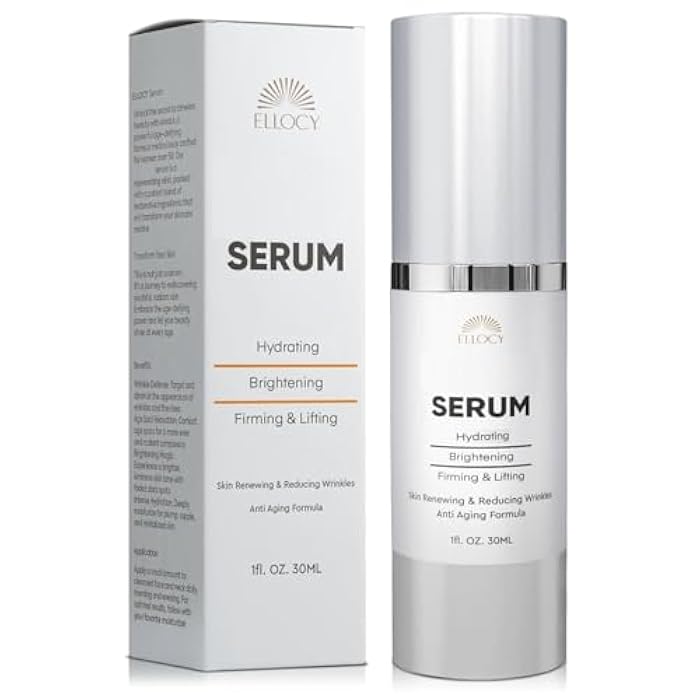 Ellocy Serum for Mature Skin: All-In-One Hydrating Anti-Aging Formula- Face Lift Serum for Wrinkles, Age Spots, Firms, Hydrates - 1 fl oz - Image 1