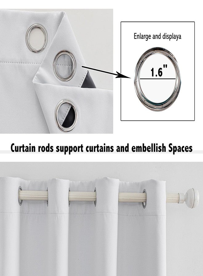 Anytime 100% Blackout Curtain 2 Panels Set,Thermal Insulated Window Drapes for Bedroom,Full Shading Panels (Greyish White,37W x 63L) - Image 4