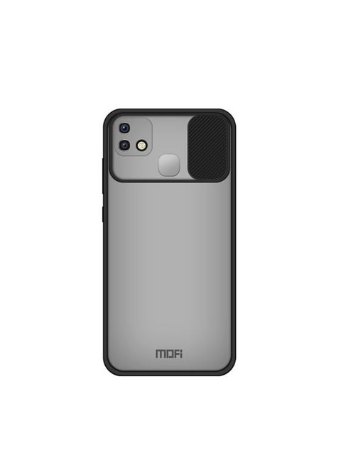 Case Cover For For Infinix HOT 10i MOFI Xing Dun Series Translucent Frosted PC + TPU Privacy Anti-glare Shockproof All-inclusive Protective Case(Black)