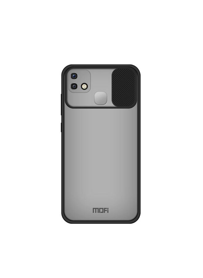 HuHa - Case Cover For For Infinix HOT 10i MOFI Xing Dun Series Translucent Frosted PC + TPU Privacy Anti-glare Shockproof All-inclusive Protective Case(Black) - Image 1