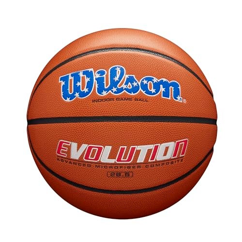 WILSON Evolution Indoor Game Basketball - USA - Size 6 - 28.5" - Image 1