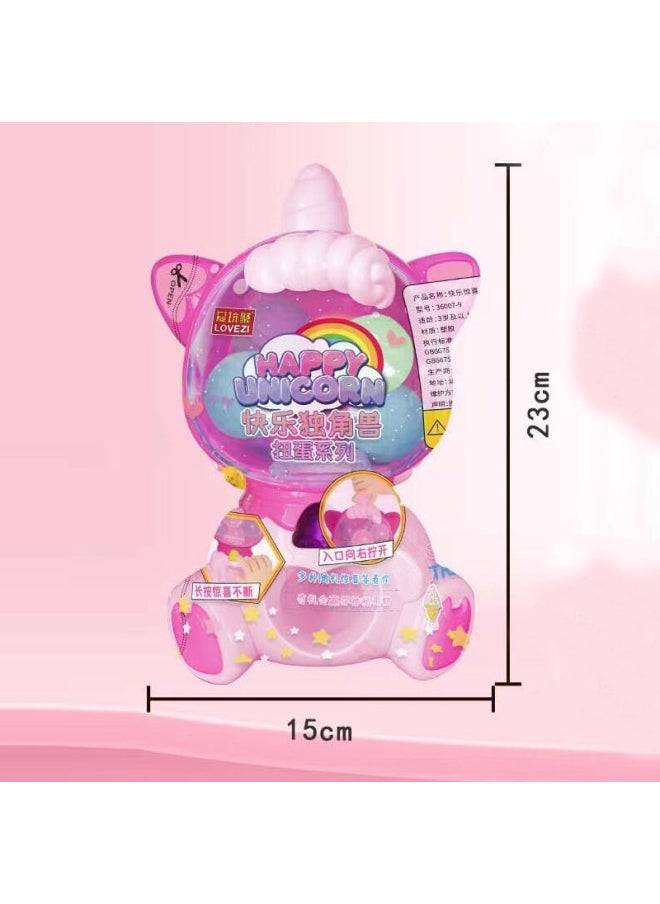 Generic Happy Unicorn Gashapon Machine DIY Bracelet Mini Gashapon Parent-Child Interactive Home Children Girl Toy-Color:366683D Dinosaur Gashapon Machine 1 (4 In A Display Box)  - Image 5