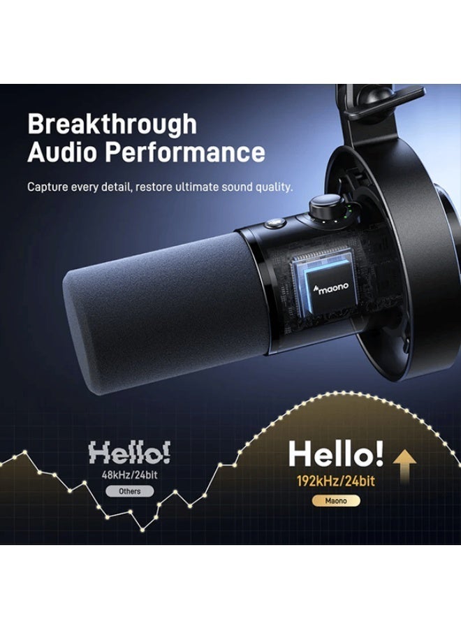 ماونو PD300X مايك دايناميكي USB/XLR – أسود الكابل الـ XLR غير مُرفق مع المنتج - Image 5