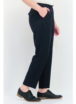 Selected Homme Men Tapered Fit Solid Dress Pants, Navy  - Image 2