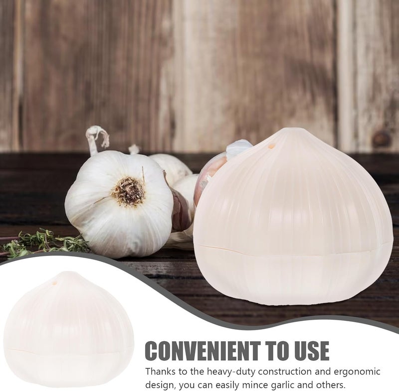 Manual Garlic Masher and Crusher White Garlic Press Tool Kitchen Ginger Crusher for Home Cooking Easy Squeeze - Image 3