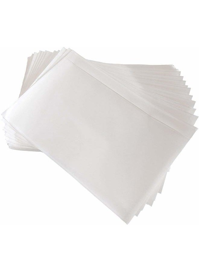 RBHK 7.5" x 5.5" Clear Plastic Adhesive Packing List Mailing/Shipping Envelope Pouch (200 Pack) - Image 1