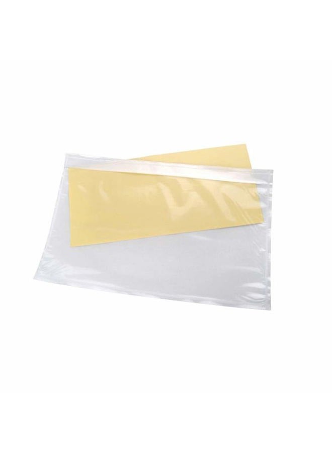 RBHK 7.5" x 5.5" Clear Plastic Adhesive Packing List Mailing/Shipping Envelope Pouch (200 Pack) - Image 4