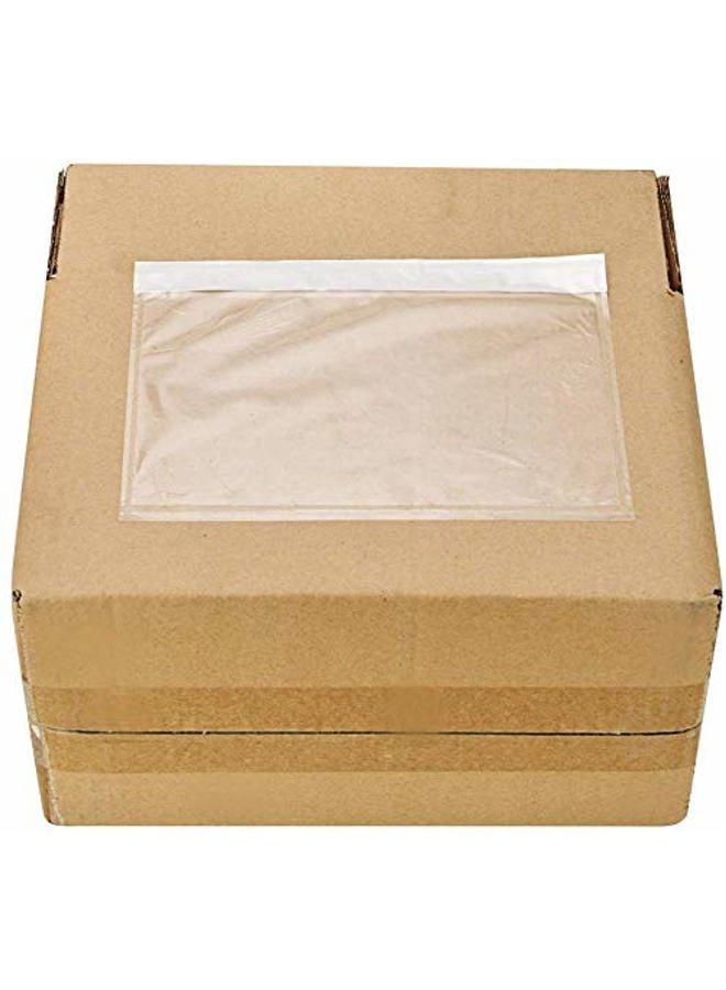 RBHK 7.5" x 5.5" Clear Plastic Adhesive Packing List Mailing/Shipping Envelope Pouch (200 Pack) - Image 3