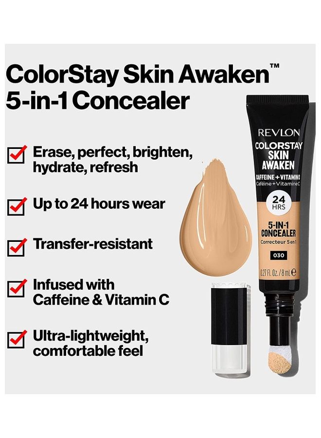 Revlon Colorstay Skin Awaken 5-In-1 Concealer Fair 005 - Image 4