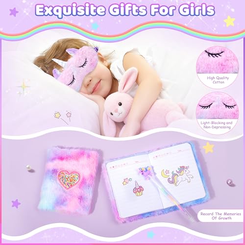 Lepiche 4-9 Year Old Girl Birthday Gifts, Unicorn Gifts for Girls Age 4-9, Gift Ideas for Girls Kids, Fun Toys Set Gift Basket for Girl, Birthday Decorations for Sister Daughter Granddaughter Niece Christmas - Image 4