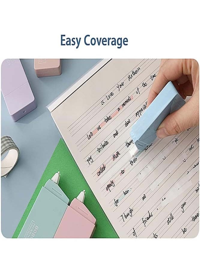Oasisgalore 6 Pieces White Out Correction Tape for Instant Corrections, Portable Multicolor Ink Correction Tape for School, Office, Home  - Image 5