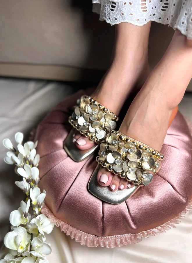 Sandal Stories SANDAL STORIES Women Embellished Party Open Toe Flats