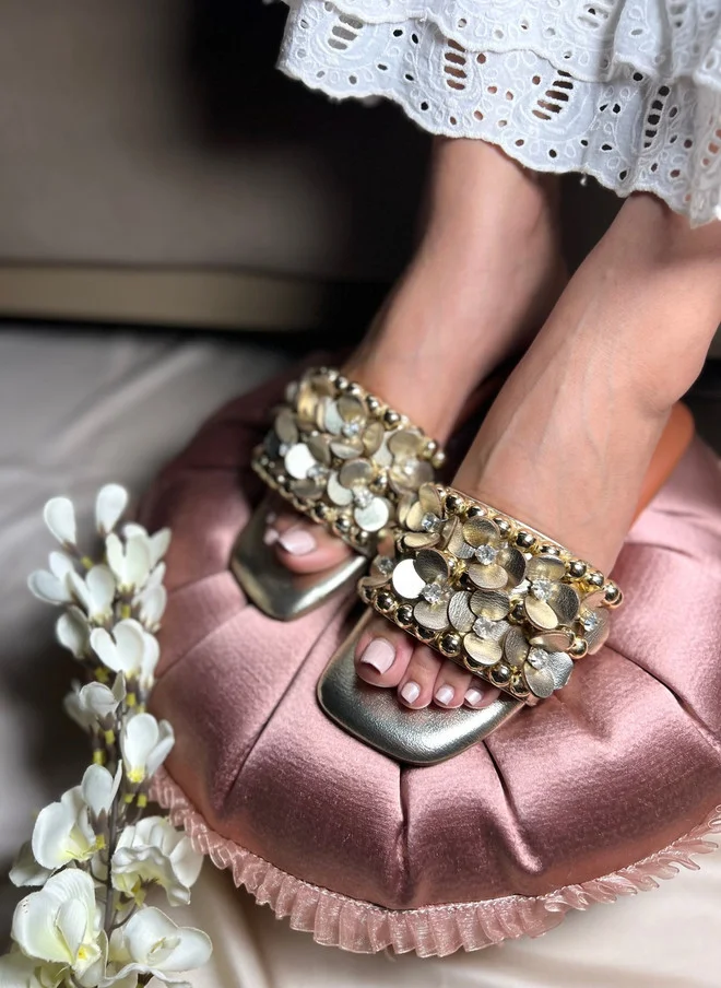 Sandal Stories SANDAL STORIES Women Embellished Party Open Toe Flats