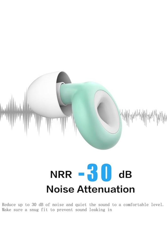 Generic Noise Cancelling Ear Protection EarPlugs for Sleep, Concerts, Work, Study, Perfect Earplugs for Noise Reduction Green  - Image 3