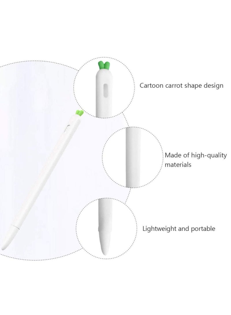 Y&D Stylus Sleeve Holder Carrot Shaped Cover Silicone Screen Touch Pen Grip Compatible with for Apple Pencil 2nd Generation - Image 2