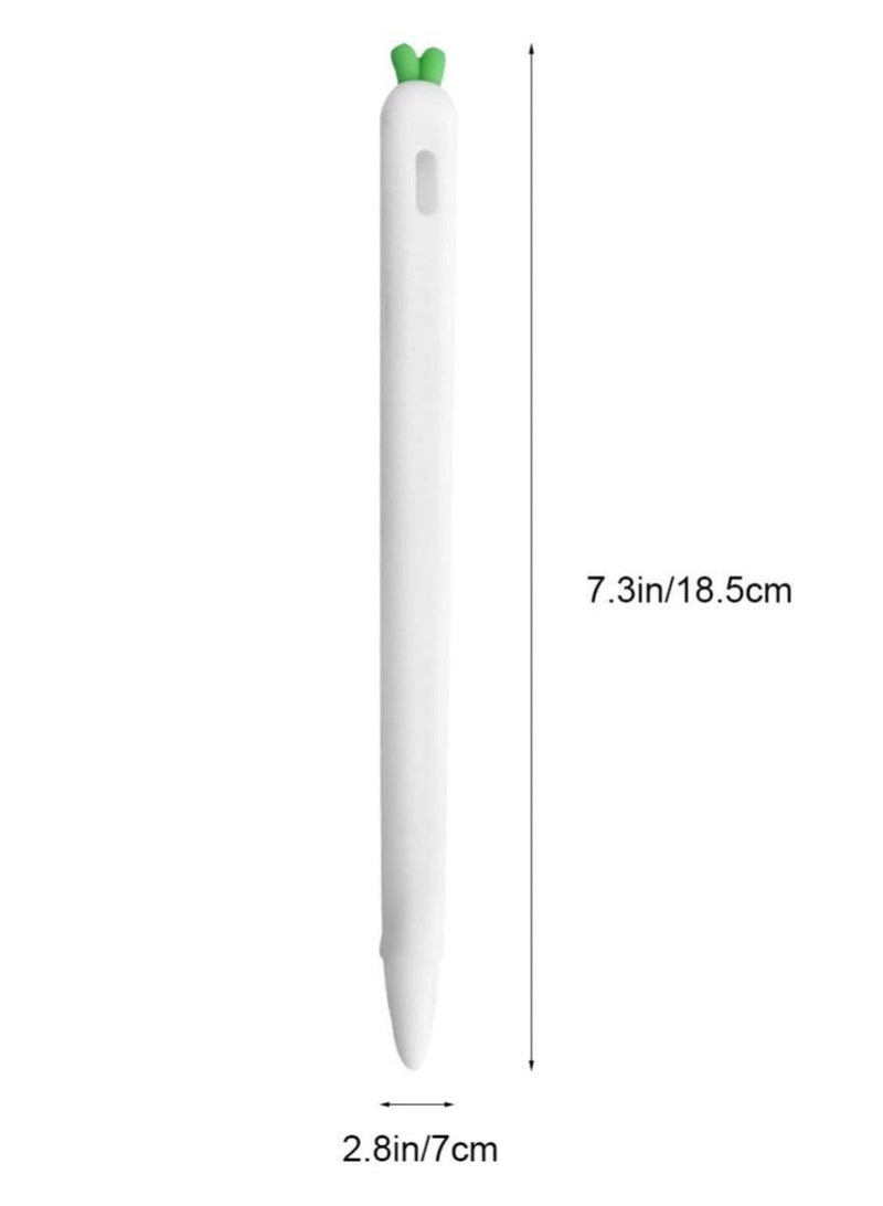 Y&D Stylus Sleeve Holder Carrot Shaped Cover Silicone Screen Touch Pen Grip Compatible with for Apple Pencil 2nd Generation - Image 5