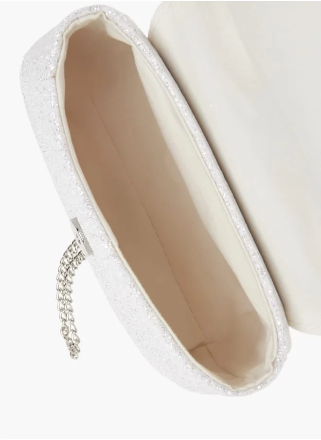 Disney Girls Textured Bow Detail Crossbody Bag With Button Closure Ramadan Collection