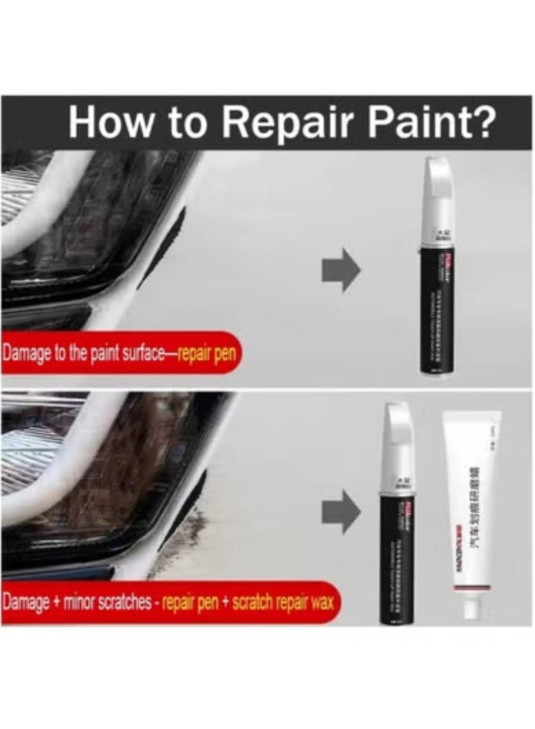 فوجي قلم إصلاح خدوش طلاء السيارة – مزيل خدوش أبيض لإصلاح الطلاء وعلاج العيوب الطفيفة - Image 4