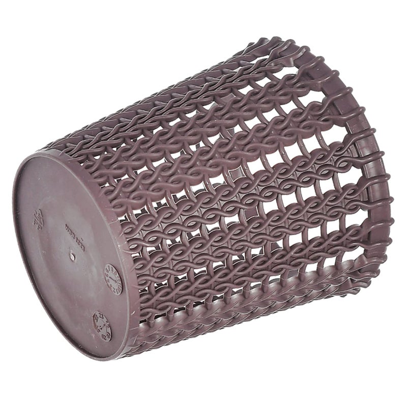 Kuber Industries Round Shape M 10 Multipurpose Plastic HolderOrganizerStand for Kitchen Bathroom Office Use Pack of 2 Brown46KKM0183 - Image 4