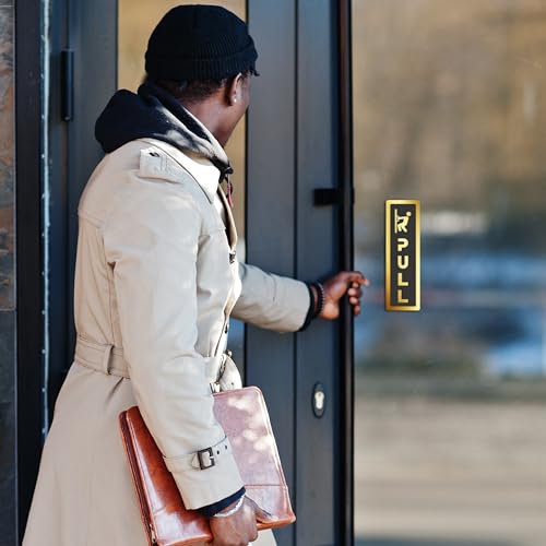 Goelite Acrylic Pull Push Sign Board For Stores, Café, Hotel, Restaurant, Business, Shop Self-Adhesive And Waterproof Size : 6 Inch Set of 1 Sign Board (pull/push) - Image 3