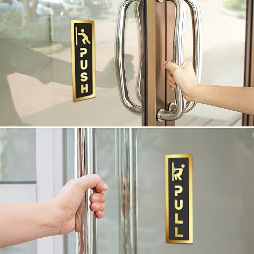 Goelite Acrylic Pull Push Sign Board For Stores, Café, Hotel, Restaurant, Business, Shop Self-Adhesive And Waterproof Size : 6 Inch Set of 1 Sign Board (pull/push) - Image 5