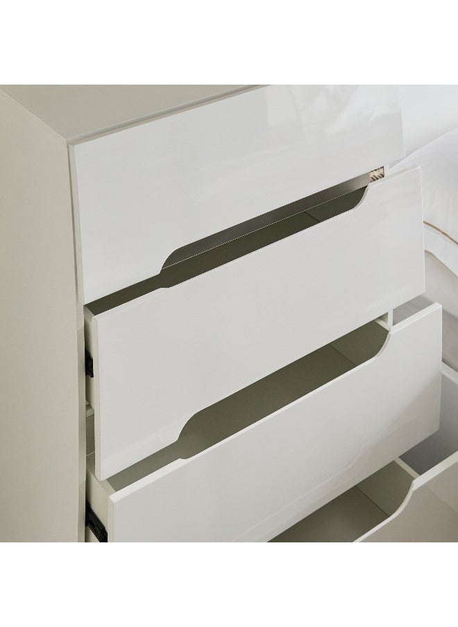 Home Box Dixon High Gloss Chest of 4-Drawers  - Image 3