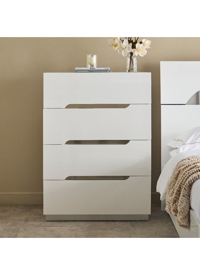 Home Box Dixon High Gloss Chest of 4-Drawers  - Image 2