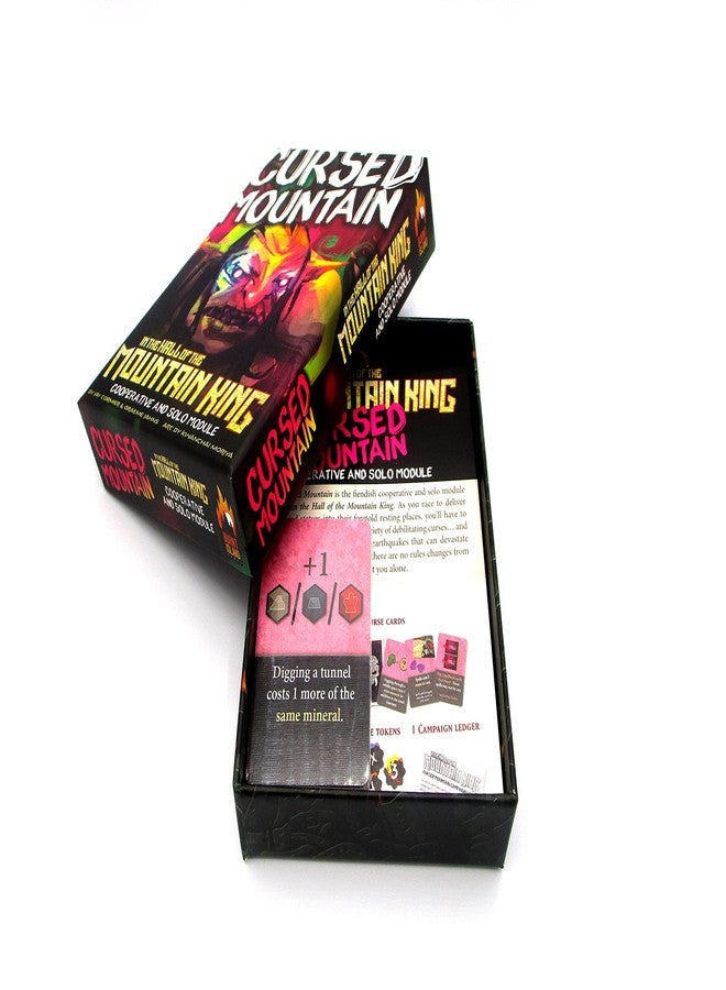 Asmodee Burnt Island Games in The Hall of The Mountain King: Cursed Mountain Expansion for 1 to 5 Players, Ages 13+ - Image 2