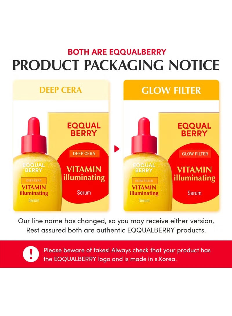 إيكوالبيري إيكوالبيري فيتامين مصل الإضاءة أيكوال بيري - مصل فيتامين سي الإضاءة مع نياسيناميد يقوي حاجز الجلد يهدرات باستخدام السيراميد وحمض الهيالورونيك ، 1.01 أوقية / 30 ملي - Image 2