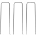 AAGUT AAGUT 50 Fence Anchors 12 Inch Garden Stakes/Spikes/Pins/Pegs 11 Gauge Galvanized Steel, Anchoring Landscaping, Weed - Image 2