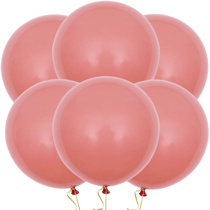 Haptda Dusty Pink 18 Inch Big Balloons 18in Dusty Rose Latex Balloons for Baby Shower Birthday Party Decorations 10pcs - Image 3
