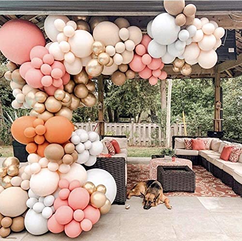 Haptda Dusty Pink 18 Inch Big Balloons 18in Dusty Rose Latex Balloons for Baby Shower Birthday Party Decorations 10pcs - Image 5