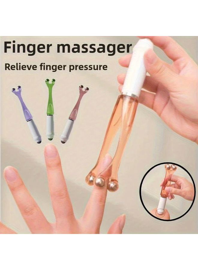 Green Finger Massager Tool For Joint Pain Relief Hand Palm And Cold - Image 2