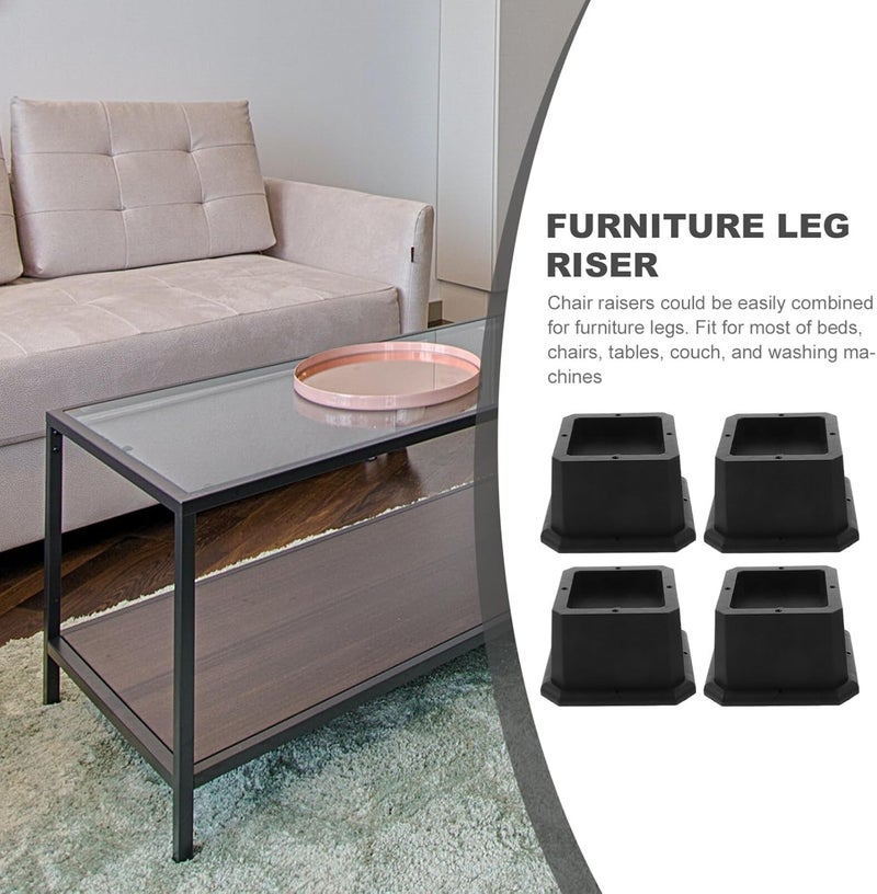 Temp fluctuation resistant crafted quality Homoyoyo Adjustable Furniture Risers 4pcs Bed Foot Pads Couch Lifters for Height Leg Extenders for Sofas Chairs Ergonomic build Precision polished solid material Heat insulation layer Elegant multi-option build Local supply chain stock Multi-use well optimized build Classic trendy design picks Solid anti-deform Water rust proof UV resistant Spec upgraded improved quality Indoor outdoor all-purpose fit Spec compliant trusted quality Market multi-use trusted quality Shock rubber edge Regular scheduled transit One piece build Upgraded quality Multi-use qualified quality Pre-stock well-packed goods Tiered cost purchase alternatives Practical versatile construction Sufficient order stock Indoor outdoor use - Image 5