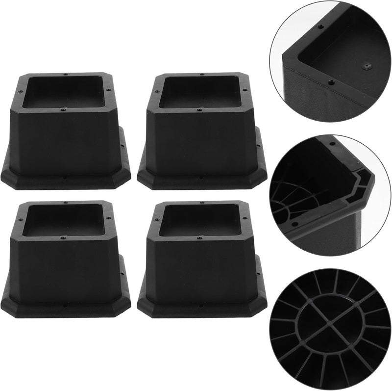 Temp fluctuation resistant crafted quality Homoyoyo Adjustable Furniture Risers 4pcs Bed Foot Pads Couch Lifters for Height Leg Extenders for Sofas Chairs Ergonomic build Precision polished solid material Heat insulation layer Elegant multi-option build Local supply chain stock Multi-use well optimized build Classic trendy design picks Solid anti-deform Water rust proof UV resistant Spec upgraded improved quality Indoor outdoor all-purpose fit Spec compliant trusted quality Market multi-use trusted quality Shock rubber edge Regular scheduled transit One piece build Upgraded quality Multi-use qualified quality Pre-stock well-packed goods Tiered cost purchase alternatives Practical versatile construction Sufficient order stock Indoor outdoor use - Image 4