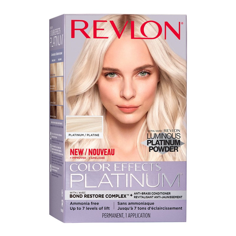 Revlon Color Effects Permanent Highlighting Kit, Ammonia & Paraben Free Hair Dye, 60 Platinum, 8 Oz (Pack of 1) - Image 1