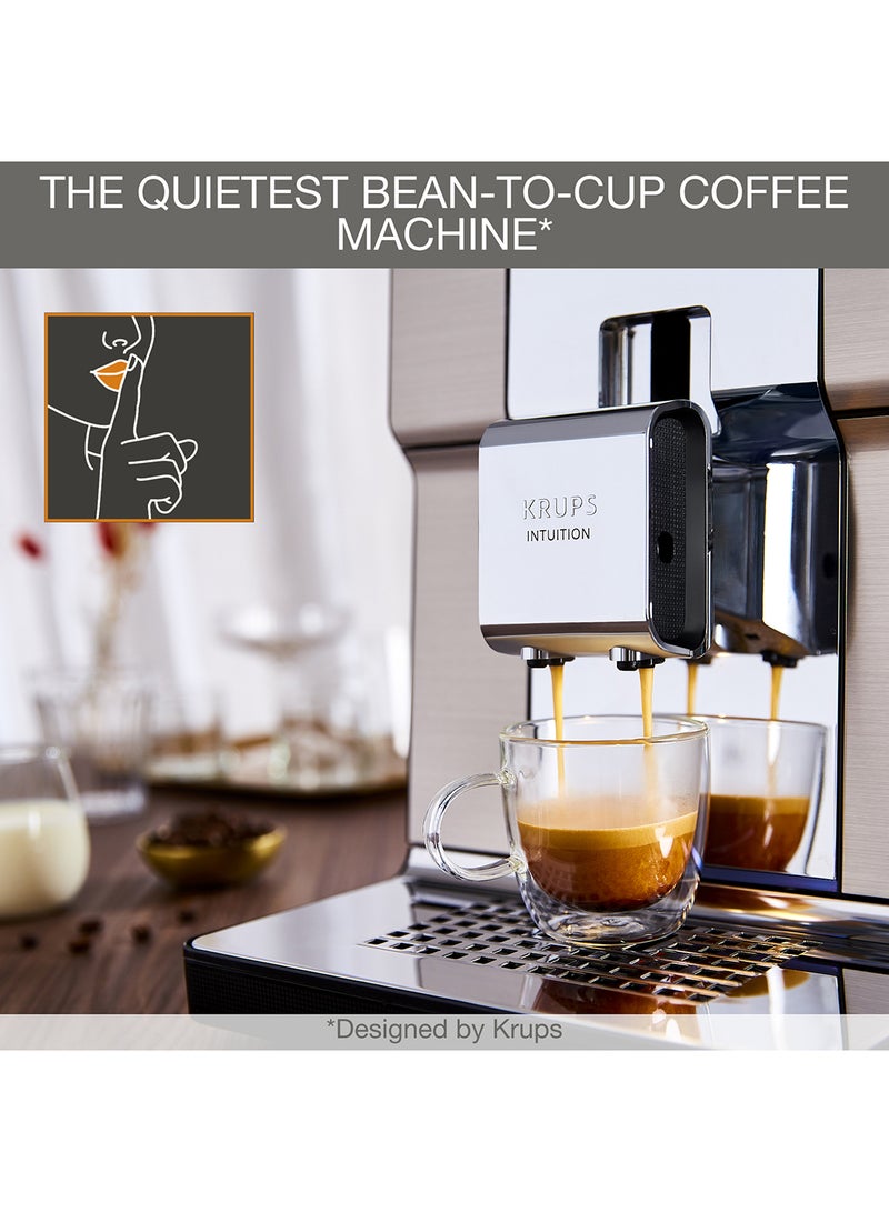 Krups Intuition Experience + | Bean-To-Cup Coffee Machine | Quiet Coffee Machine | 20 Drinks | Color Touch Screen | 50-60Hz | Brushed Stainless Steel | EA877DM0  - Image 4