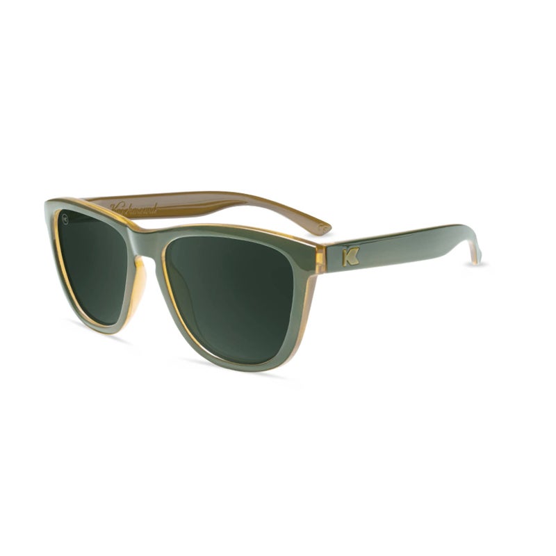 Knockaround Premiums Polarized Sunglasses for Men & Women - Impact Resistant Lenses & Full UV400 Protection, Army Green Frames/Aviator Green Lenses - Image 1