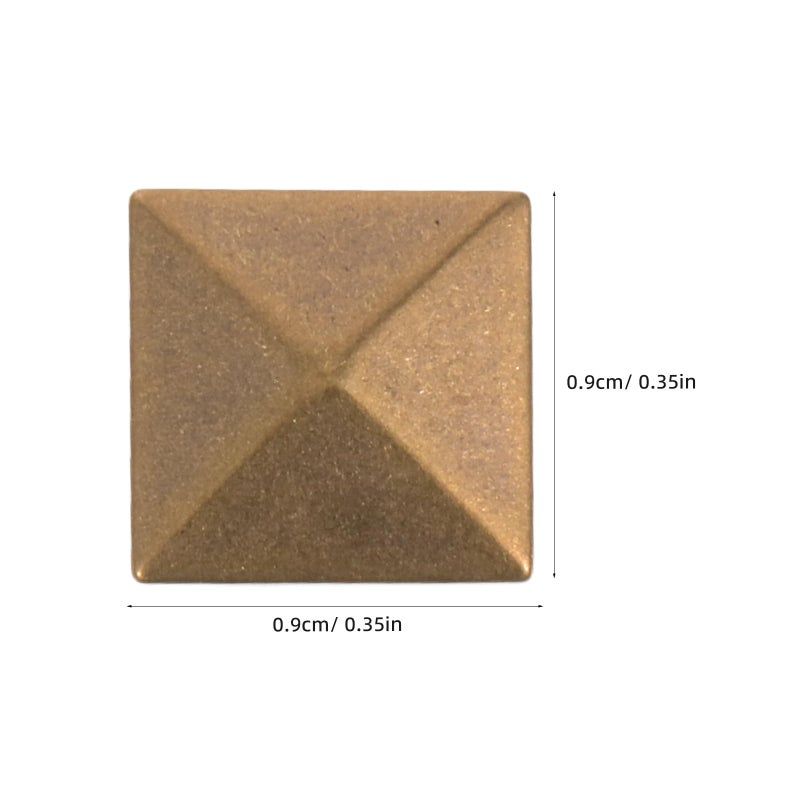 Metal Pyramid Flatback Rivets Studs For Leather Craft DIY Clothes Shoes Bags Decoration - Image 3