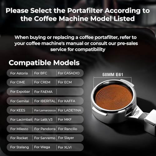 IKAPE 58mm Bottomless Naked Portafilter Coffee Portafilter with Aluminum Alloy Handle 2 Ears Fits E61 ECM Rocket Sanremo Synesso Slayer VBM Machines with 18g Capacity Filter Basket - Image 3