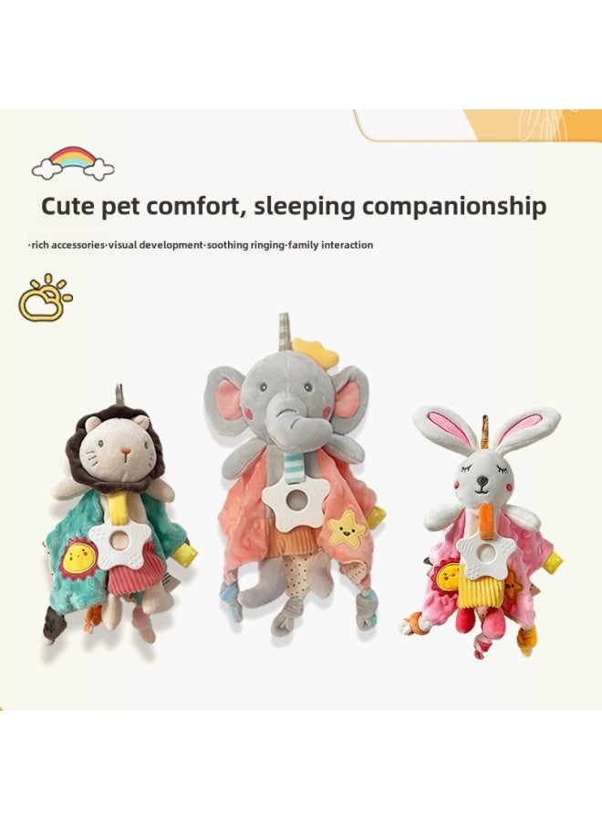 Baby Toy 0-1 Years Old Ammolation Towel Baby Sleeping Doll Entrance Comfort Doll Baby Toy Rattle-Colour:Yellow Koala Triangle Scarf  - Image 2