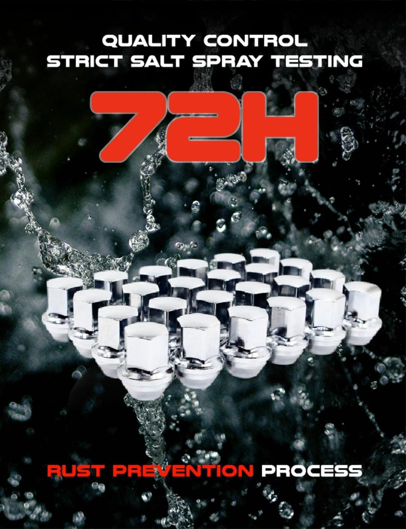 Veritek Performance Set of 24 Veritek 14x1.5mm Chrome Duplex Acorn Lug Nuts for Factory Wheels - Image 5