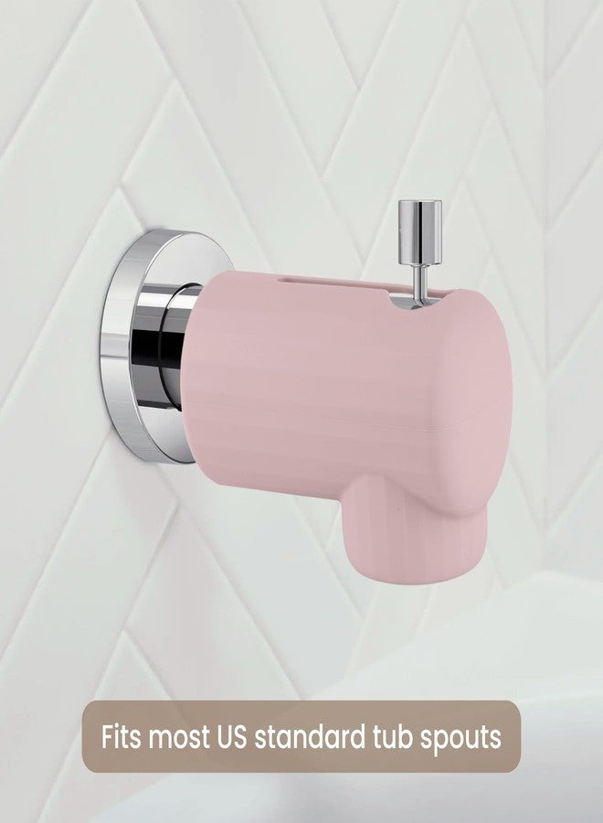 Sallurna Bath Spout Cover, Soft Silicone Bathtub Faucet Cover Safety Universal Fit (Blush) - Image 3