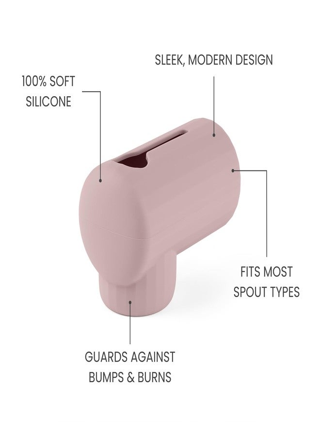 Sallurna Bath Spout Cover, Soft Silicone Bathtub Faucet Cover Safety Universal Fit (Blush) - Image 5