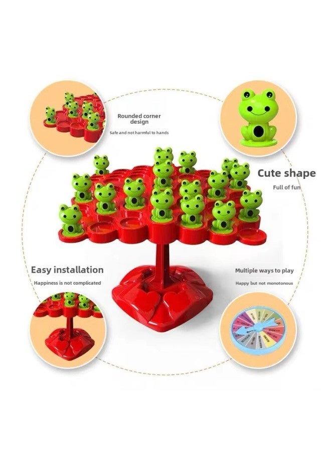 Frog Balance Tree Concentration Training Children's Jenga Parent-child Multi-person Interactive Battle Desktop Educational Toys-Color:Frog Balance Tree ]  - Image 4