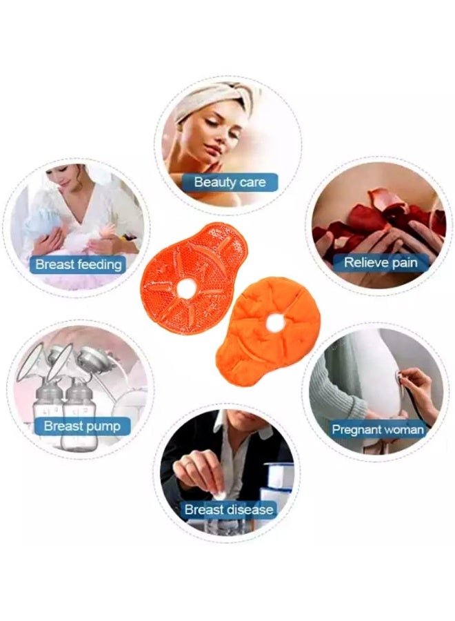 coldchill Reusable Breast Therapy Pack, Breast Ice Packs, Breastfeeding Essentials, for Breastfeeding Relief, Nursing Pain, Engorgement, Swelling Augmentation, Mastitis, Mastectomy Recovery, 2 Pack - Image 5