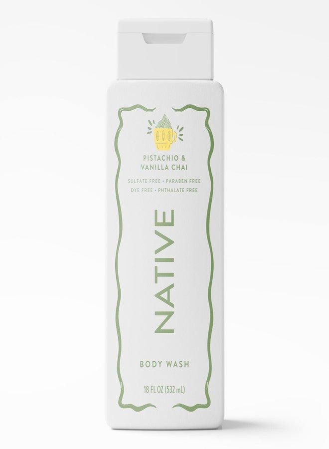 Native Body Wash Contains Naturally Derived Ingredients | For Women & Men, Sulfate, Paraben, & Dye Free Leaving Skin Soft and Hydrated | Limited Edition | Pistachio & Vanilla Chai 18 oz - Image 1