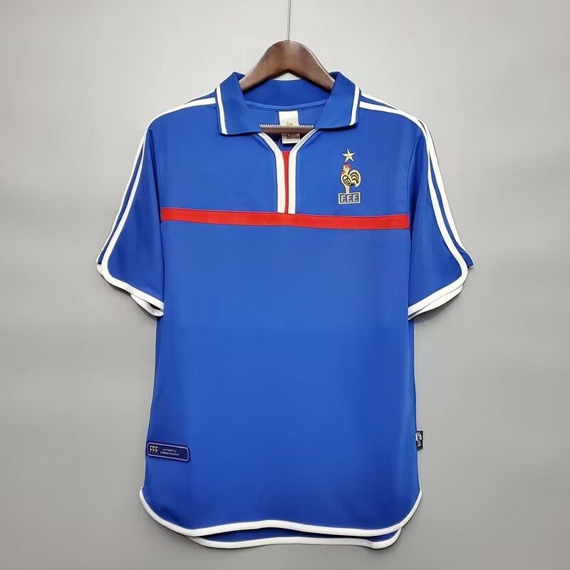 Vintage Jersey Classic Nostalgic Replica Football Uniform Germany France Team Uniform Mateus Henri Zidane Jersey - Image 1